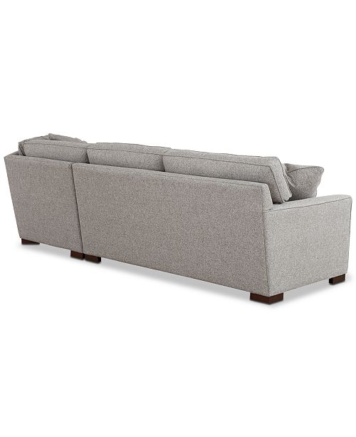 Furniture Carena 2Pc. Fabric Sectional Sofa with Cuddler Chaise