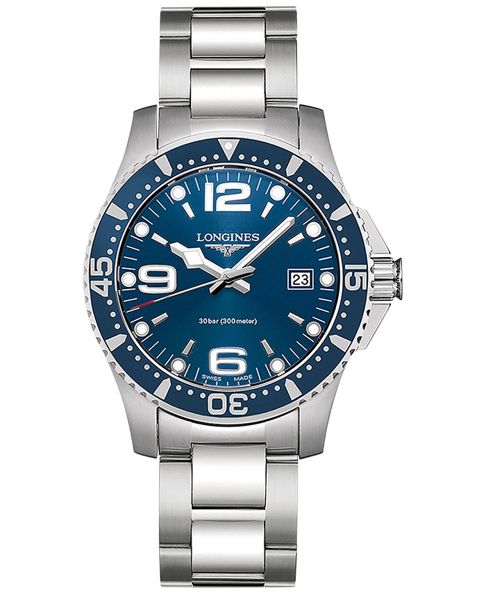 Longines - Men's Swiss HydroConquest Stainless Steel Bracelet Watch 41mm