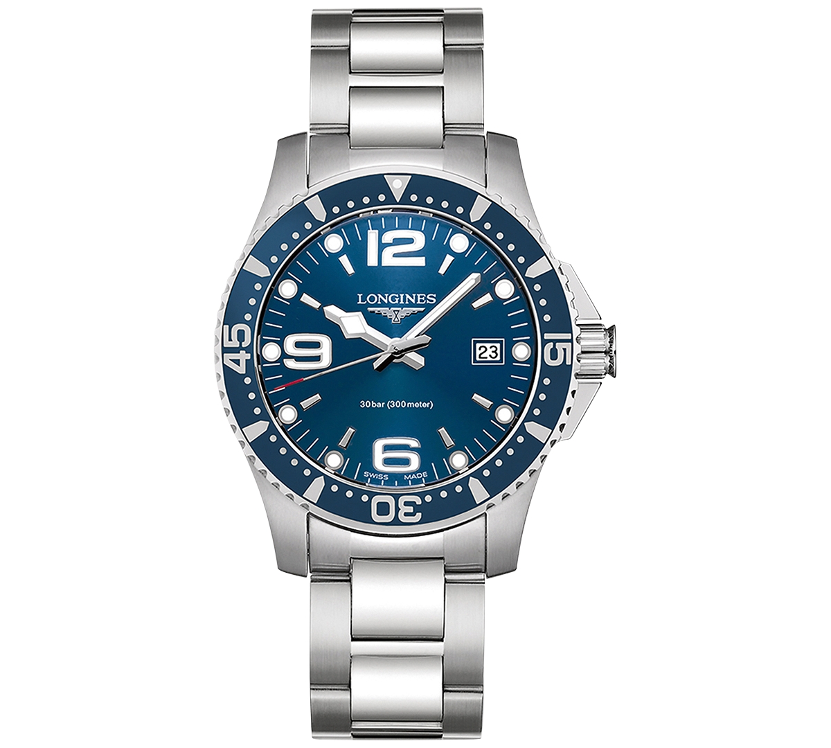 Longines Men's Swiss Automatic Hydroconquest Stainless Steel Bracelet Watch 41mm In No Color