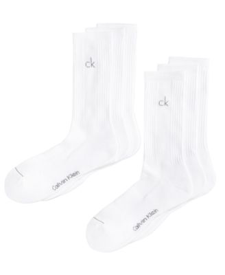 Calvin Klein - Men's Athletic Performance Crew Socks 6-Pack