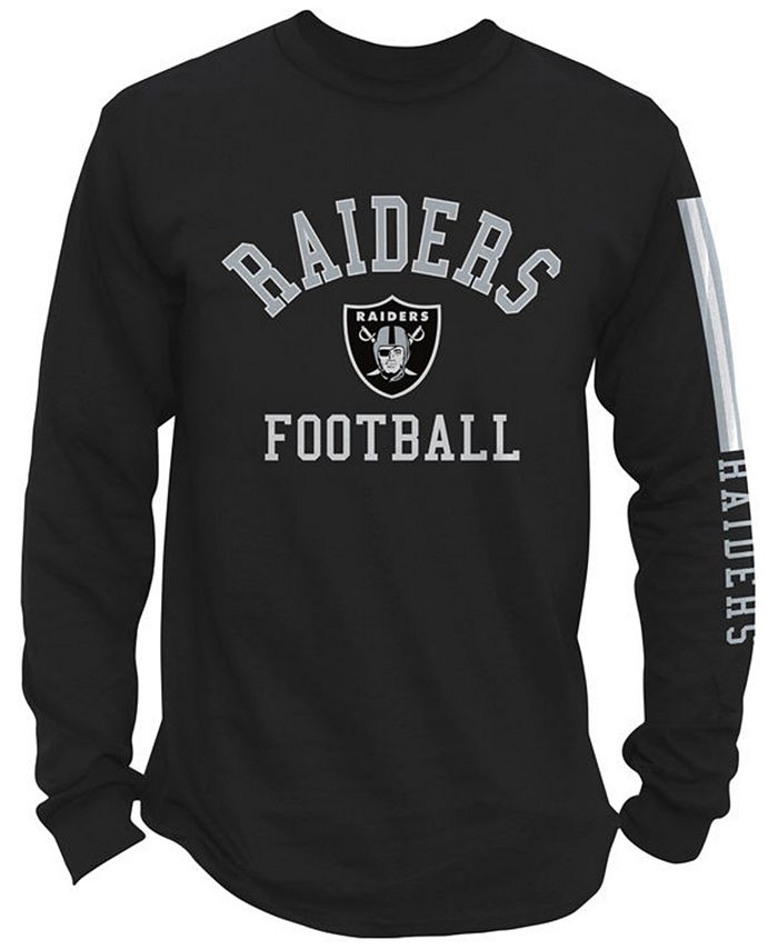 Authentic NFL Apparel Men's Oakland Raiders Spread Formation Long