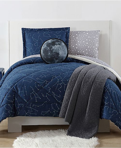 My World Night Sky Reversible 2 Pc Constellation Print Twin Xl