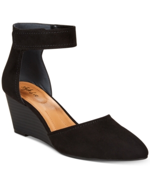 image of Style & Co Yarah Two-Piece Wedge Pumps, Created for Macy-s Women-s Shoes