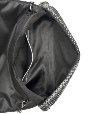 Prudence Shiny Mesh Clutch, Exclusively at Macy's