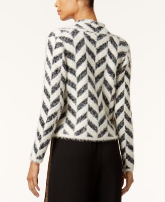 August Silk Printed Open-Front Cardigan