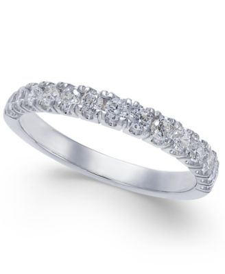 Macy's Dazzling Pavé Diamond Band Collection in 14k Gold and White Gold ...
