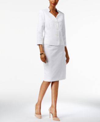 le suit white skirt suit