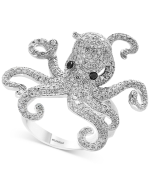 image of Seaside by Effy Diamond Octopus Ring (1-1/3 ct. t.w.) in 14k White Gold