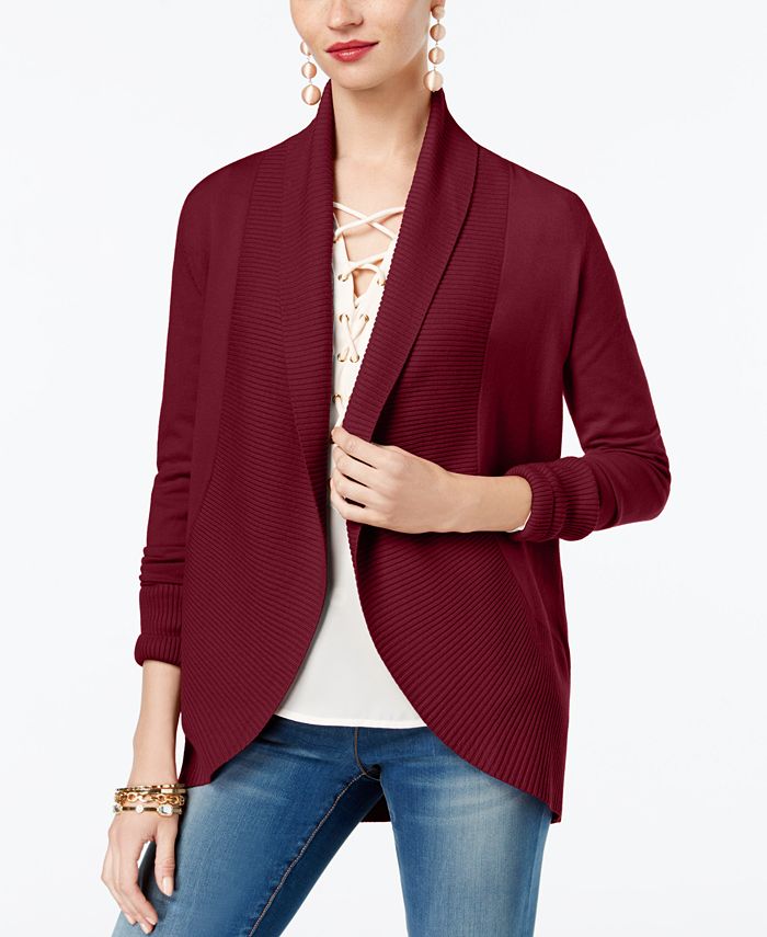 Round sale hem cardigan