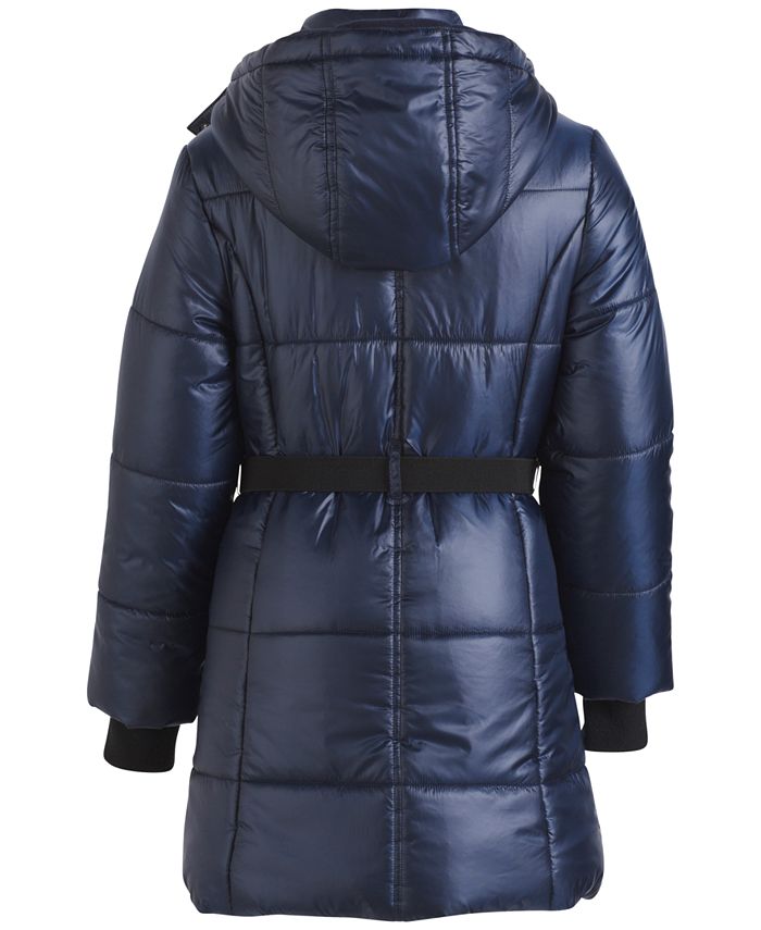 Calvin klein big on sale girls belted puffer jacket