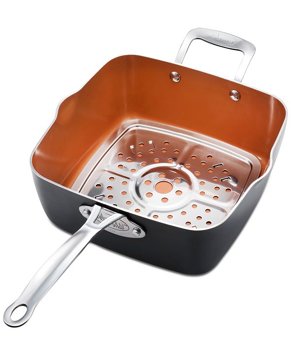 Gotham Steel 4Piece NonStick TiCeramic 9.5" Deep Square Pan Set