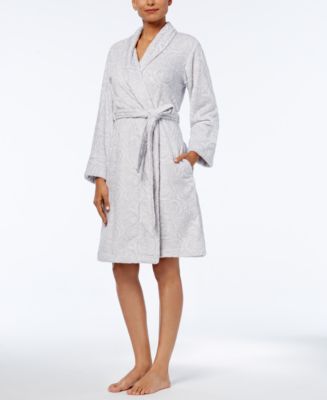 Charter Club Short Textured Robe, Created for Macy's - Macy's