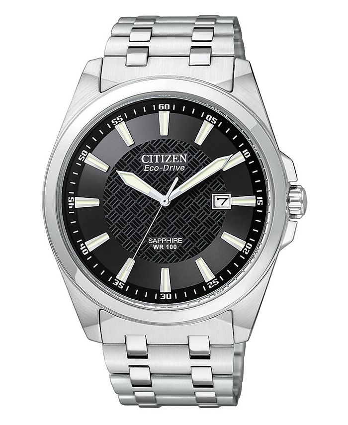 Citizen - Men's Eco-Drive Stainless Steel Bracelet Watch 41mm BM7100-59E