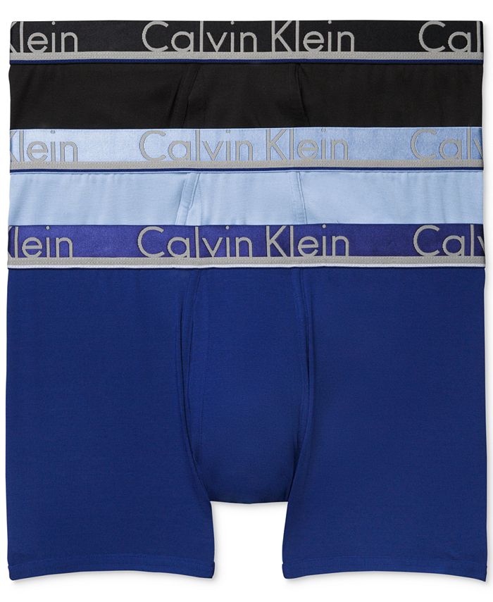 Calvin Klein Men's Comfort Microfiber Trunk 3 Pack - Macy's