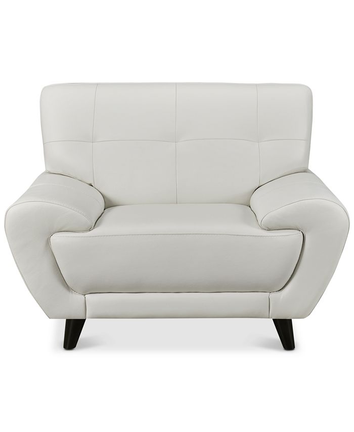 Furniture Lanz 45" Leather Chair, Created for Macy's Macy's