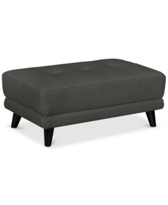 Furniture - Lanz Leather Ottoman, Created for Macy's