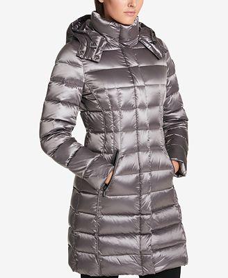 DKNY Seamed Down Puffer Coat - Coats - Women - Macy&#39;s
