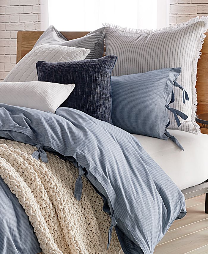 DKNY PURE Stripe Blue Full/Queen Duvet Cover Macy's
