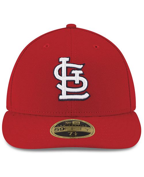 New Era St. Louis Cardinals Authentic Collection Low Profile 9-11 Patch 59FIFTY Fitted Cap ...