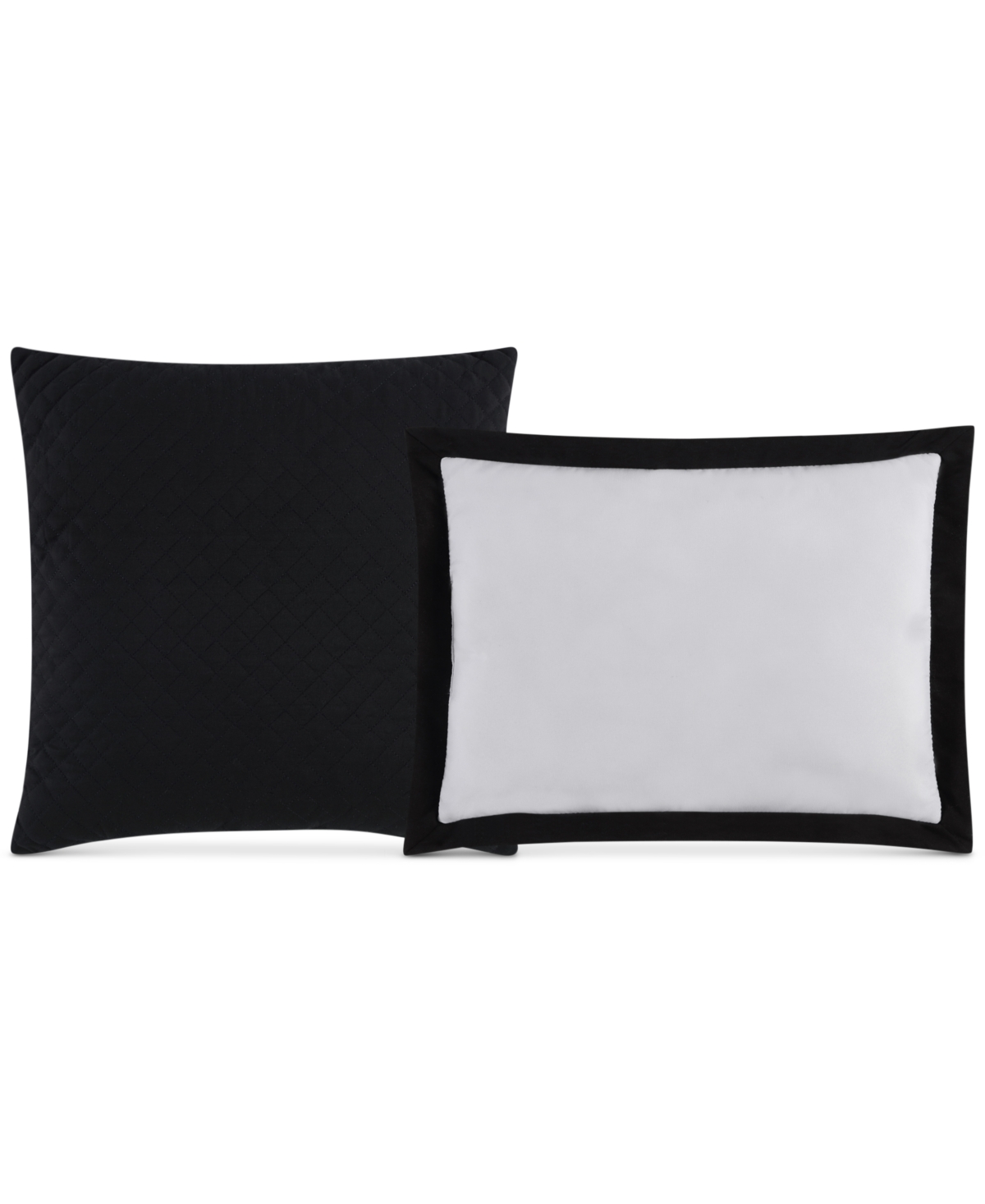 Truly Soft Everyday Hotel Border 7-Pc. Duvet Cover Set - White And Black