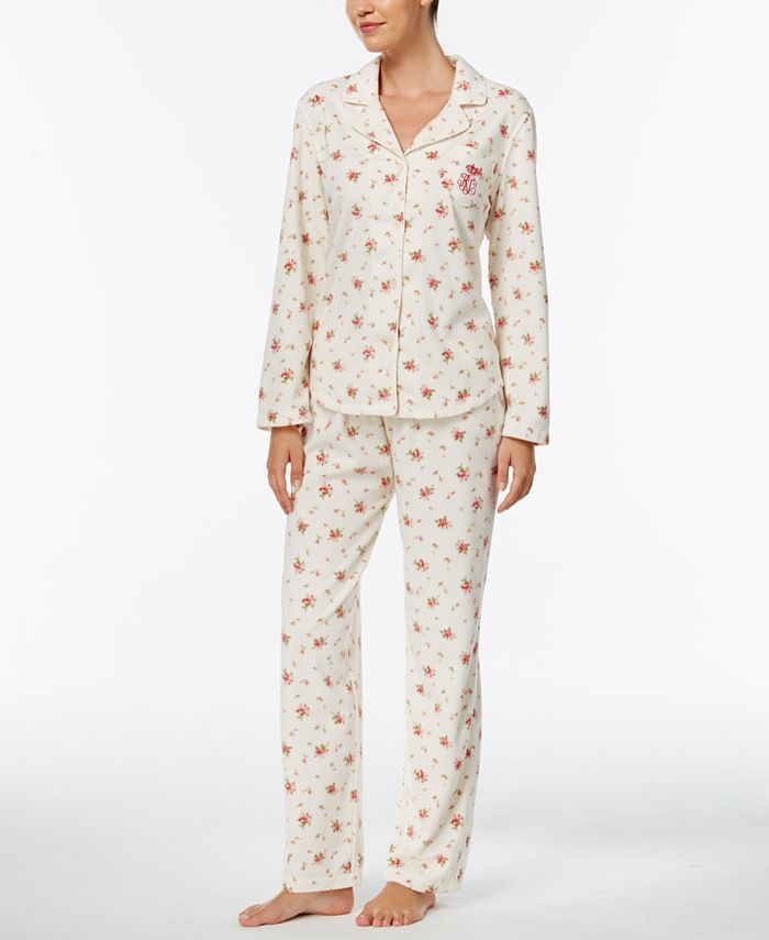 Lauren Ralph Lauren Women's Floral Boxer Pajamas Set - Macy's
