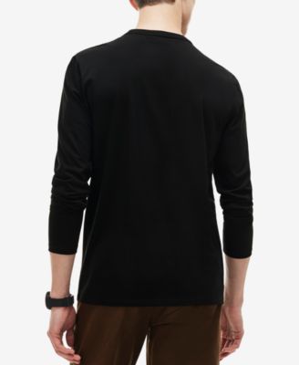 Men's Long Sleeve Crew Neck Jersey T-Shirt