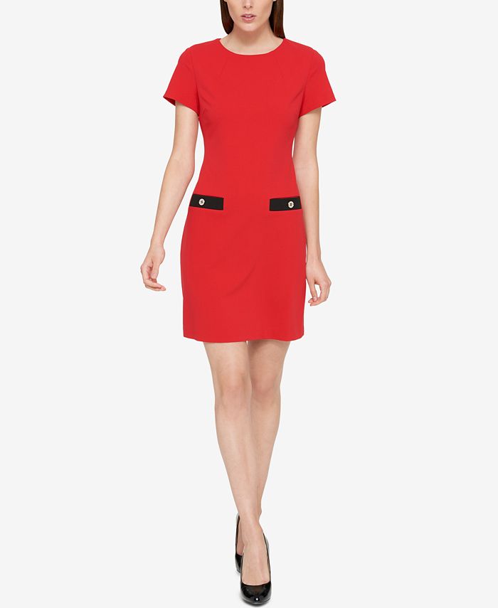 Tommy hilfiger shop faux pocket dress