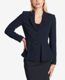 Two-Button Peplum Blazer