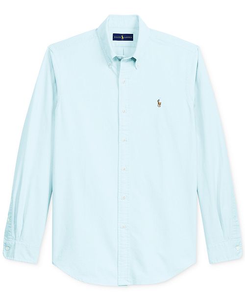 Polo Ralph Lauren Men S Classic Fit Long Sleeve Solid Oxford Shirt