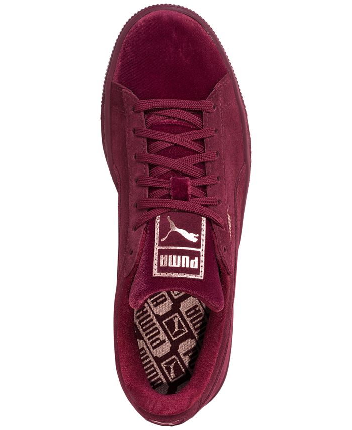 Puma Women's Suede Classic Velvet Casual Sneakers from Finish Line - Macy's