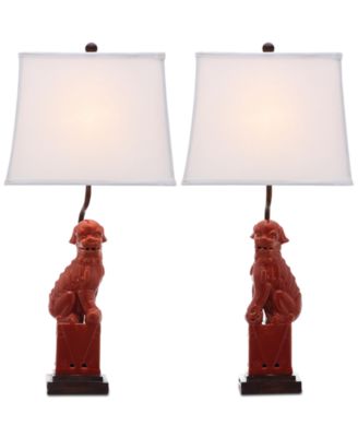 Safavieh - Foo Dog Set of 2 Table Lamps