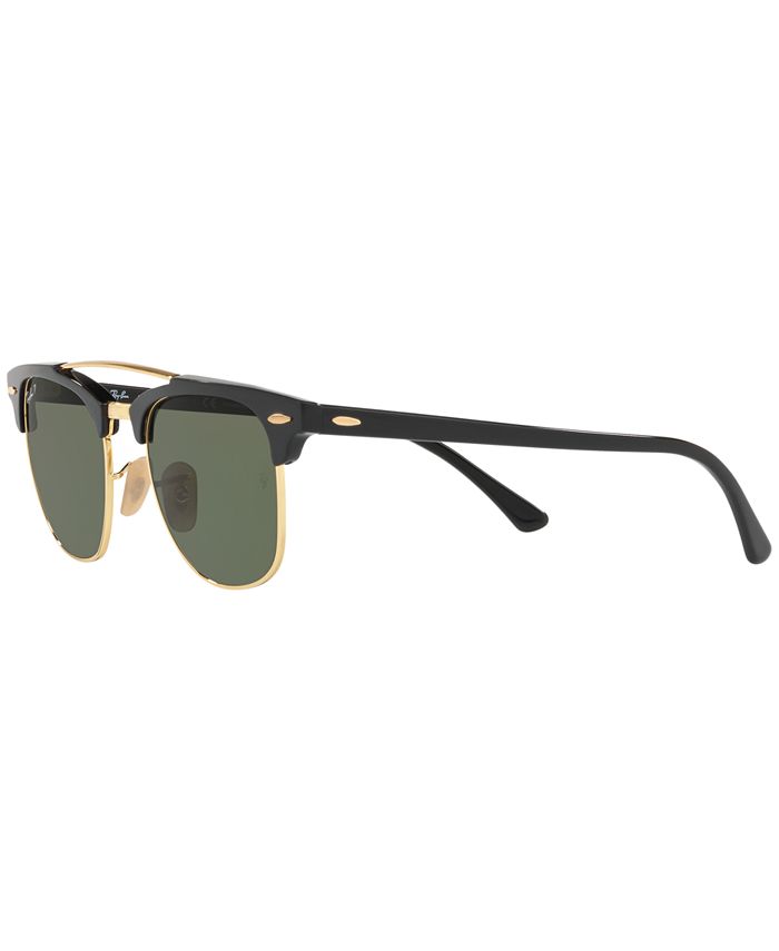 Ray-Ban Polarized Sunglasses , RB3816 CLUBMASTER DOUBLE BRIDGE - Macy's
