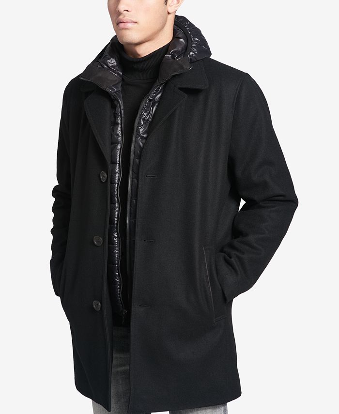 Calvin Klein Men's Walker Coat with Packable Inset - Macy's