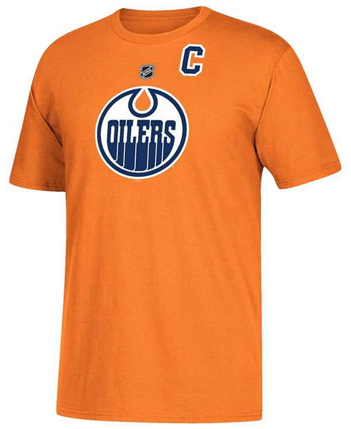 adidas Men's Edmonton Oilers Connor McDavid Silver Player T-Shirt - Macy's