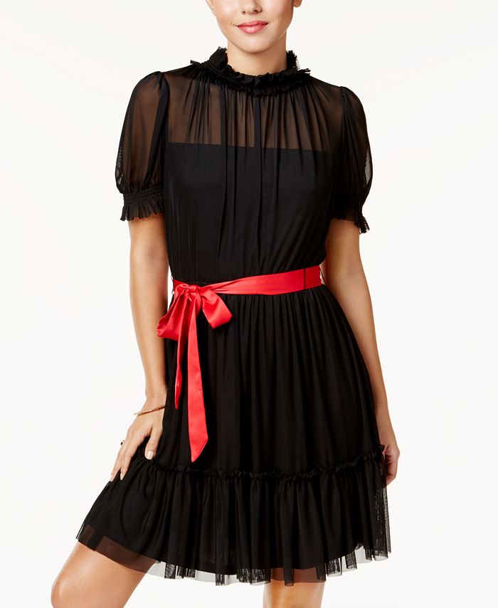 Macys illusion dress sales