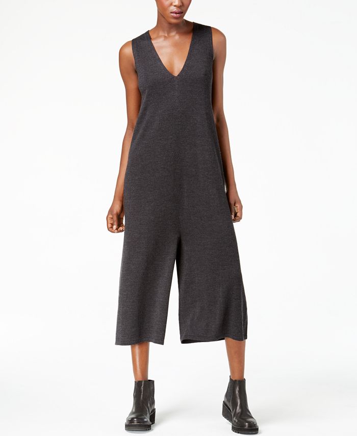 Eileen fisher wide leg jumpsuit discount