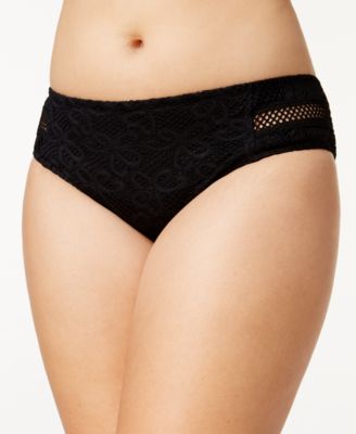 Becca - Plus Size Illusion Crochet Bikini Bottoms