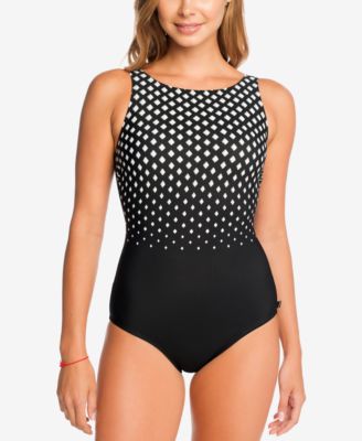 High-Neck One-Piece Swimsuit 
