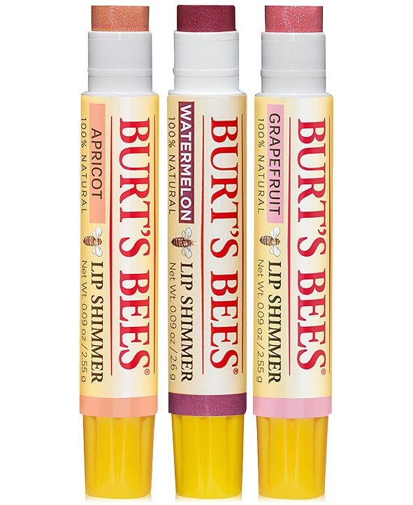 Burt's Bees 3Pc. Kissable Color Cool Lip Shimmer Holiday Gift Set
