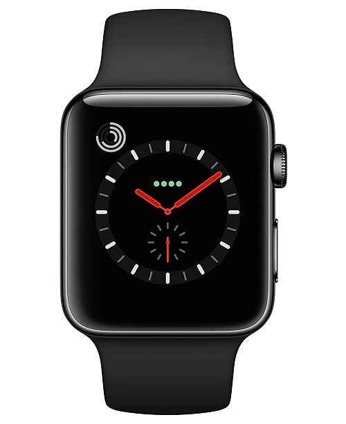Apple Watch Series 3 (GPS + Cellular), 42mm Space Black ...