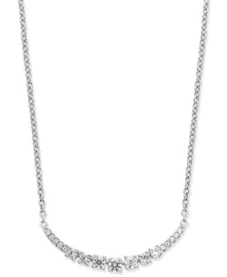 macy's white gold chain necklace