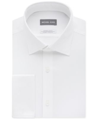 Michael Kors Regular Fit Airsoft Non-Iron Performance French Cuff Dress  Shirt - Macy's