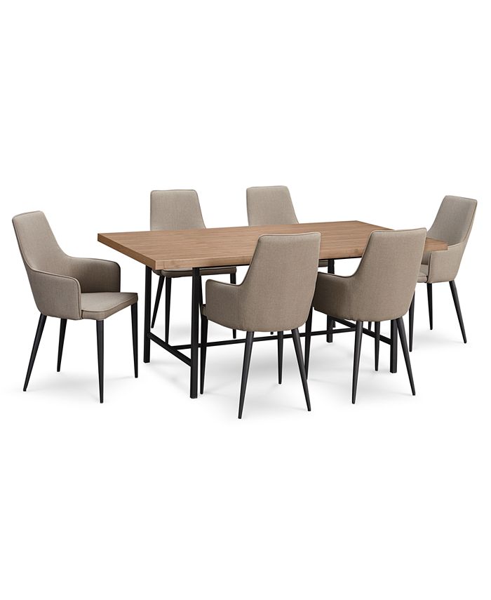 Furniture Selena Dining Furniture, 7Pc. Set (Dining Table & 6 Side