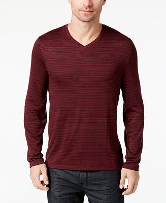 Alfani Men's Hacci Stripe Sweater, Created for Macy's & Reviews - T ...