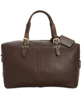 Cole haan men's leather duffle bag on sale