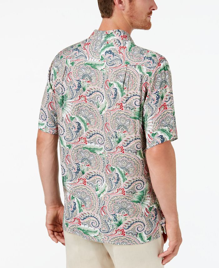 Tasso Elba Men's Tropical Paisley-Print Shirt, Created for Macy's - Macy's
