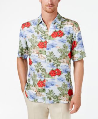 Tasso Elba - Men's Poinsettia Island-Print Shirt