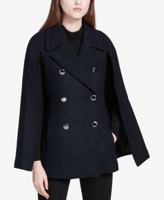 Calvin Klein Double-Breasted Cape Coat 