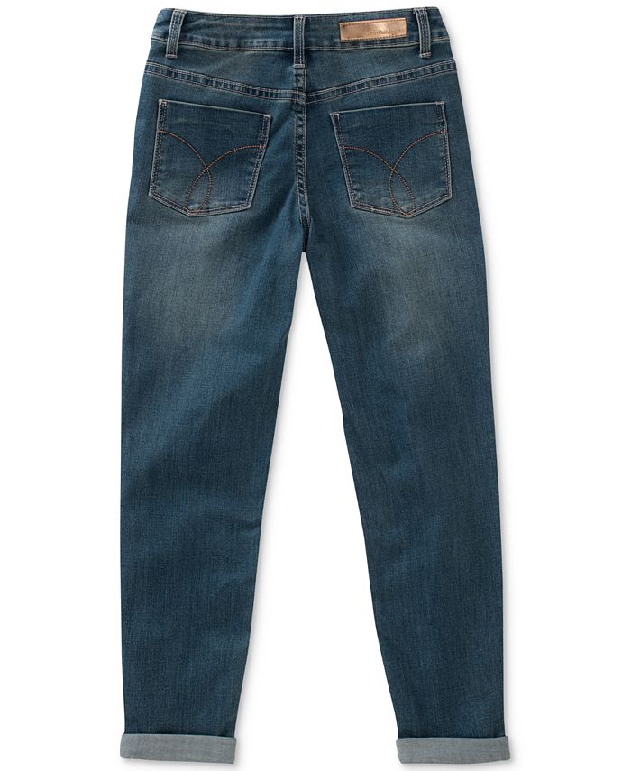 Calvin Klein Boyfriend Patch Jeans, Big Girls - Macy's