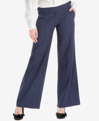 Max Studio London Wide-Leg Jacquard Pants - Macy's